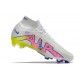 Nike Zoom Mercurial Superfly IX Elite FG Bianco Rosa Blu