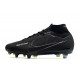 Nike Air Zoom Mercurial Superfly IX Elite SG Nero Grigio Fumo Scuro Summit Bianco Volt