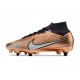 Nike Air Zoom Mercurial Superfly IX Elite SG SE X Mbappe Rame Metallico