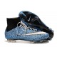 Nike Mercurial Superfly FG Nuove Scarpe Calcetto Safari Blu Bianco