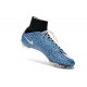 Nike Mercurial Superfly FG Nuove Scarpe Calcetto Safari Blu Bianco
