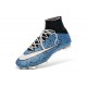 Nike Mercurial Superfly FG Nuove Scarpe Calcetto Safari Blu Bianco
