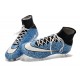 Nike Mercurial Superfly FG Nuove Scarpe Calcetto Safari Blu Bianco