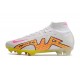 Nike Zoom Mercurial Superfly IX Elite FG Bianco Giallo Rosa