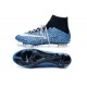 Nike Mercurial Superfly FG Nuove Scarpe Calcetto Safari Blu Bianco