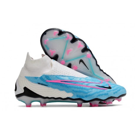 Scarpa Nike Phantom GX Elite DF FG Blu Baltico Rosa Blast Bianco Laser Blu