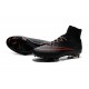 Nike Mercurial Superfly FG Nuove Scarpe Calcetto Nero Rosso