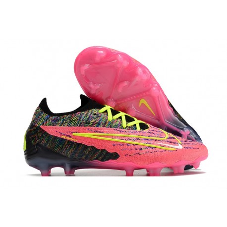 Nike Gripknit Phantom GX Elite FG Rosa Nero Giallo