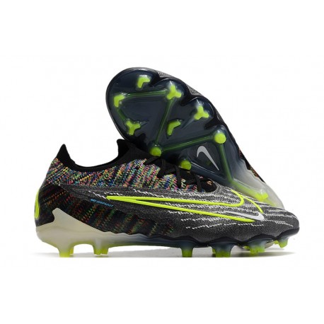 Nike Gripknit Phantom GX Elite FG Nero Volt Bianco Blu Glow