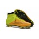 Nike Mercurial Superfly FG Nuove Scarpe Calcetto Pelle Giallo Volt