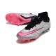 Nike Air Zoom Mercurial Superfly IX Elite SG Argento Metallico Rosa Hyper Nero