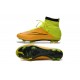 Nike Mercurial Superfly FG Nuove Scarpe Calcetto Pelle Giallo Volt