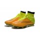 Nike Mercurial Superfly FG Nuove Scarpe Calcetto Pelle Giallo Volt