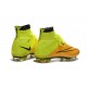 Nike Mercurial Superfly FG Nuove Scarpe Calcetto Pelle Giallo Volt