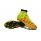 Nike Mercurial Superfly FG Nuove Scarpe Calcetto Pelle Giallo Volt