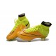 Nike Mercurial Superfly FG Nuove Scarpe Calcetto Pelle Giallo Volt