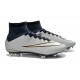 Scarpa Calcio Cristiano Ronaldo Nike Mercurial Superfly CR7 FG Metallico Nero