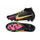 Nike Zoom Mercurial Superfly IX Elite FG Nero Rosa Giallo