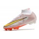 Nike Zoom Mercurial Superfly IX Elite FG Bianco Rosso Oro