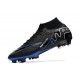 Nike Zoom Mercurial Superfly IX Elite FG Nero Cromo Hyper Royal