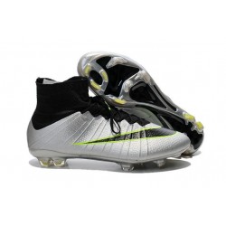 Scarpa Calcio Cristiano Ronaldo Nike Mercurial Superfly 4 FG Metallico Nero