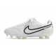 Scarpa da Calcio Nike Tiempo Legend 9 Elite FG Bianco Nero