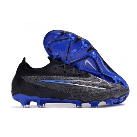 Scarpe Nuovo Nike Phantom GX Elite FG Nero Cromo Hyper Royal