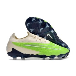 Scarpe Nuovo Nike Phantom GX Elite FG Verde Bianco