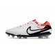 Nike Tiempo Legend 10 Elite FG Bianco Nero Cremisi Vivace