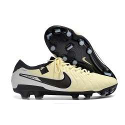 Nike Tiempo Legend 10 Elite FG Beige Nero