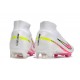 Nuovo Nike Zoom Mercurial Superfly 9 Elite FG Bianco Rosa
