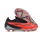 Scarpe Nuovo Nike Phantom GX Elite FG Cremisi Vivace Nero Bianco