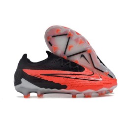 Scarpe Nuovo Nike Phantom GX Elite FG Cremisi Vivace Nero Bianco