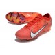 Nike Air Zoom Mercurial Vapor 15 Elite FG MDS Rosso Bianco