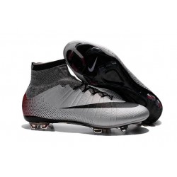 Scarpa Calcio Cristiano Ronaldo Nike Mercurial Superfly CR7 Quinhentos FG - Metallic Nero Rosso