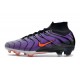 Nuovo Nike Zoom Mercurial Superfly 9 Elite FG TN Viola Nero