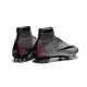 Scarpa Calcio Cristiano Ronaldo Nike Mercurial Superfly CR7 Quinhentos FG - Metallic Nero Rosso