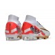 Nuovo Nike Zoom Mercurial Superfly 9 Elite FG MR Bianco Rosso Oro