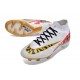 Nuovo Nike Zoom Mercurial Superfly 9 Elite FG MR Bianco Rosso Oro