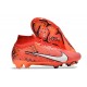 Nuovo Nike Zoom Mercurial Superfly 9 Elite FG MDS Rosso Bianco