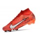 Nuovo Nike Zoom Mercurial Superfly 9 Elite FG MDS Rosso Bianco