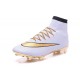 Nike Nuovo 2016 Scarpe Calcetto Mercurial Superfly FG ACC Bianco Oro