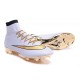 Nike Nuovo 2016 Scarpe Calcetto Mercurial Superfly FG ACC Bianco Oro