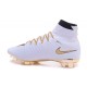 Nike Nuovo 2016 Scarpe Calcetto Mercurial Superfly FG ACC Bianco Oro