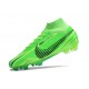 Nuovo Nike Zoom Mercurial Superfly 9 Elite FG MDS Verde Strike Nero Verde Stadium