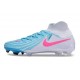 Scarpe Nike Phantom Luna 2 Elite FG Bianco Blu Rosa