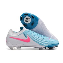 Scarpe Nike Phantom Luna II Elite FG Bianco Blu Rosa