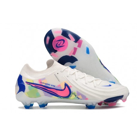 Scarpe Nike Phantom Luna II Elite FG Bianco Rosa Blu