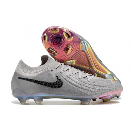 Scarpe Nuovo Nike Phantom GX Elite FG Grigio Nero