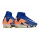 Nike Zoom Mercurial Superfly X Elite FG Blu Arancione Bianco